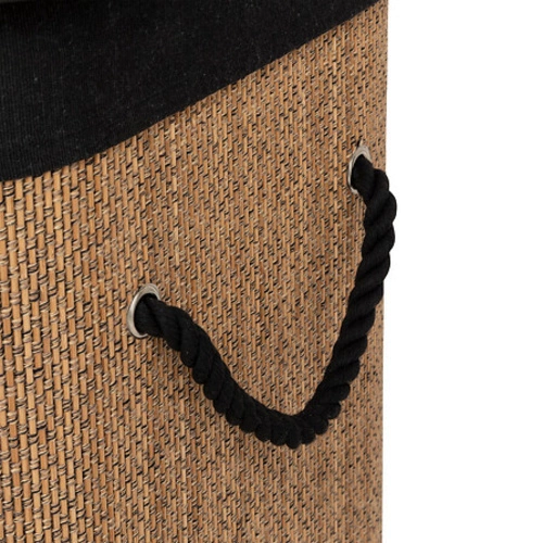 Bambusowy kosz na pranie 60l z 3 przegrodami i pokrywą 5five simply smart do łazienki