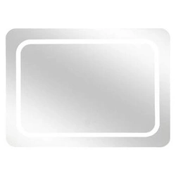 Lustro LED prostokątne 65x49cm do przedpokoju nowoczesne bez ramy 5five Simply Smart