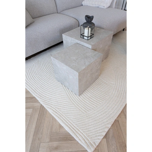 Dywan nowoczesny wełniany do salonu Pune ivory 200x300 beżowy łatwoczyszczący House Nordic