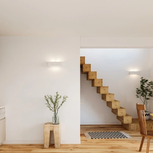 Kinkiet ścienny nowoczesny ceramiczny Vega biały Sollux do salonu sypialni lub nad lustro