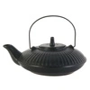 Imbryk ceramiczny Chan Intesi 600 ml czarny z sitkiem do parzenia herbaty