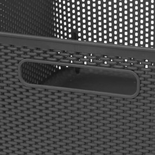 Kosz do przechowywania Grochy 11l szary ciemny z uchwytami 5five simply smart