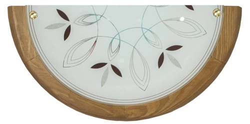 Plafon Rustica plafon 0,5 drewno  standard 1x60 w E27 dąb indeks obi