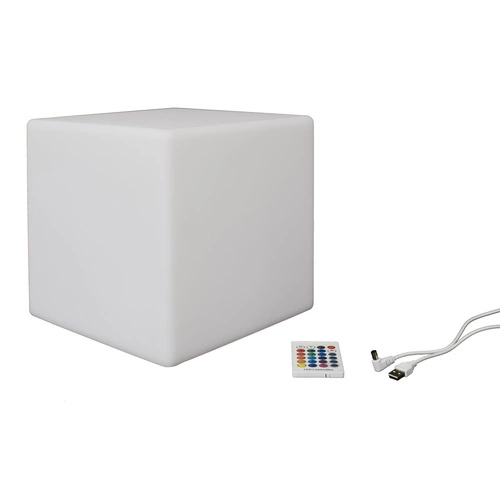 Lampa podłogowa LED Colorfull Cube 25 cm multikolor z pilotem nowoczesna do salonu Intesi
