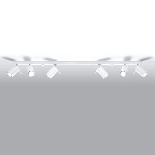 Plafon sufitowy RING 6L biały nowoczesny metalowy do salonu kuchni lub sypialni Sollux