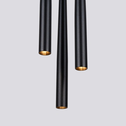 Lampa wisząca BLISS 3P czarna nowoczesna regulowana do salonu i nad stół 3-punktowa