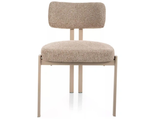 Krzesło tapicerowane Montico beżowe do jadalni i salonu nowoczesne