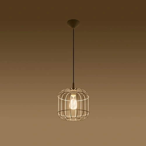 Lampa wisząca CELTA biała nowoczesna metalowa pojedyncza do salonu i kuchni