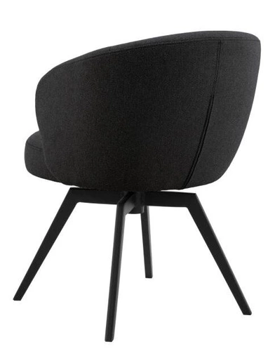 Krzesło tapicerowane Darlene Actona antracytowe obrotowe do jadalni nowoczesne skandynawskie