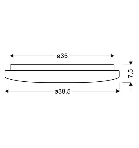 Lampa sufitowa Calipso plafon 24W LED 38,5 cm zmienna barwa i jasność z pilotem