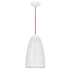 Lampa wisząca Bene 20/33 stożek 1x60W  E27 ażurowy biały
