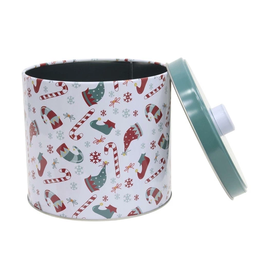 Zestaw 2 metalowych pudełek świątecznych Intesi ozdoba bożonarodzeniowa do kuchni