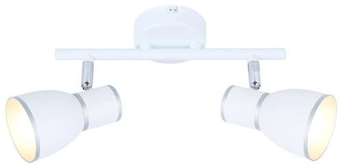 Lampa sufitowa Fido listwa 2x40W E14  biały+chrom