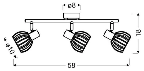 Nowoczesna lampa sufitowa Atarri biała z drewnem regulowana 3-punktowa do salonu