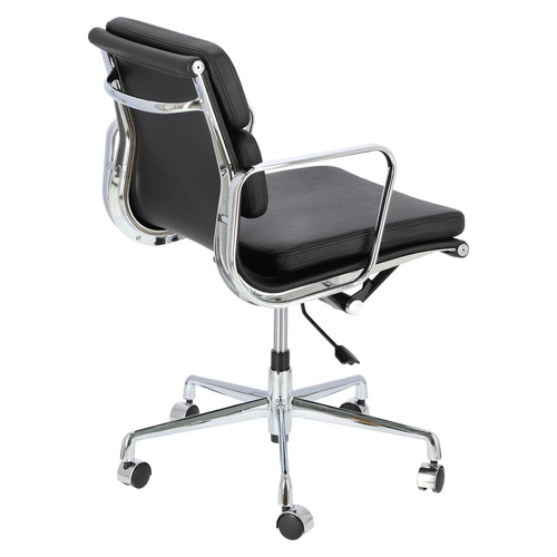 Fotel biurowy ergonomiczny obrotowy CH2171 PREMIUM skórzany czarny do biura EA217