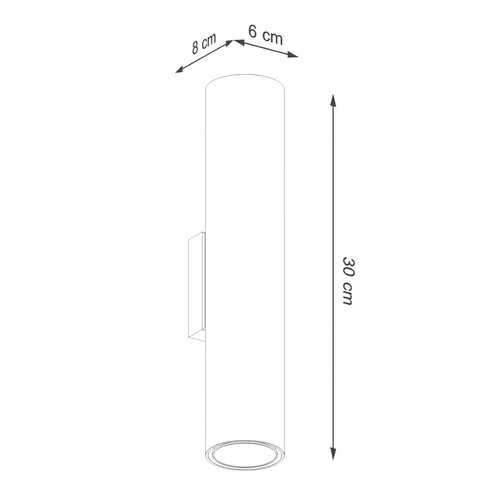 Kinkiet ścienny loftowy Lagos 2 beżowy stalowy do salonu i sypialni świecący w dół
