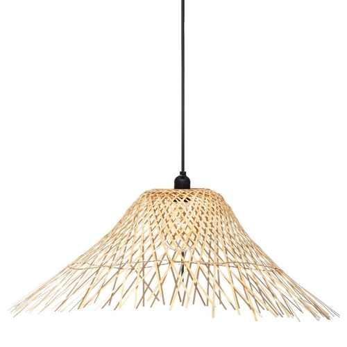 Lampa wisząca bambusowa Moxa Atmosphera boho do salonu i jadalni, regulowana 76 cm