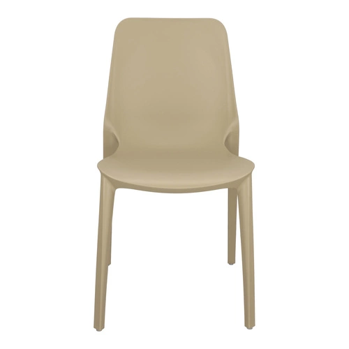 Krzesło ogrodowe Ginevra SCAB Design szare nowoczesne z tworzywa sztaplowane do ogrodu