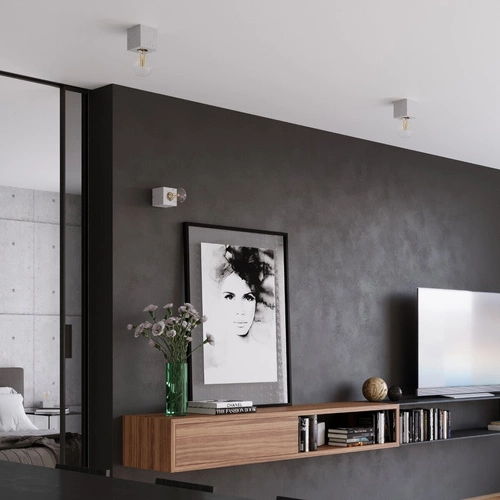 Kinkiet ścienny betonowy Ariz Sollux nowoczesny szary do salonu sypialni i przedpokoju