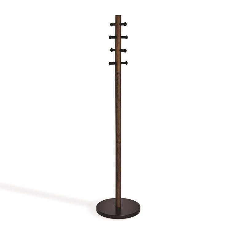 Wieszak Pillar czarny/orzech