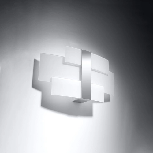 Kinkiet ścienny Celia nowoczesny chrom metal i szkło do salonu lub sypialni SOLLUX