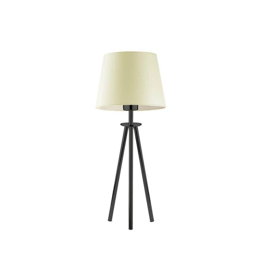 Lampka BERGEN abażur ecru stelaż czarny