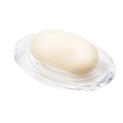 Mydelniczka akrylowa transparentna Droplet Umbra nowoczesna do łazienki na mydło