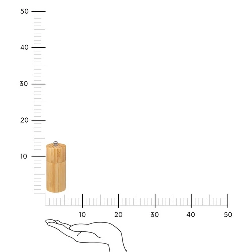 Bambusowy młynek do przypraw Mill 12,5 cm do soli i pieprzu 5five simply smart