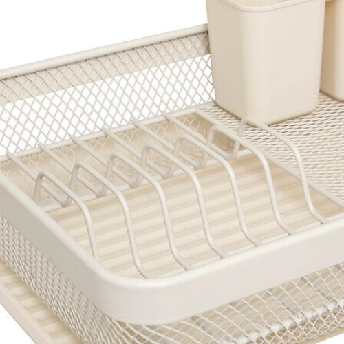 Ociekacz do naczyń Mayaj metalowy beżowy na blat nowoczesny 5five simply smart 43 cm