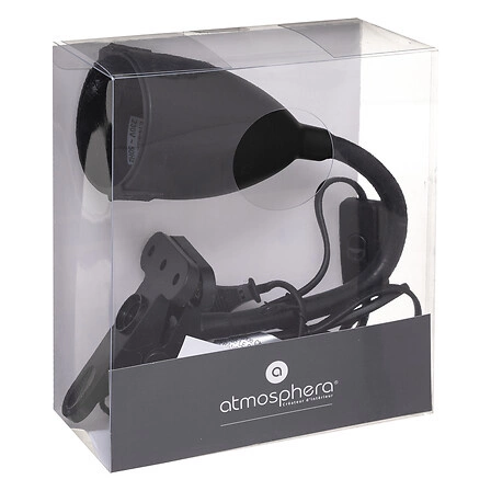 Lampka nocna z klipsem Sily Atmosphera brązowa nowoczesna do sypialni i na biurko regulowana