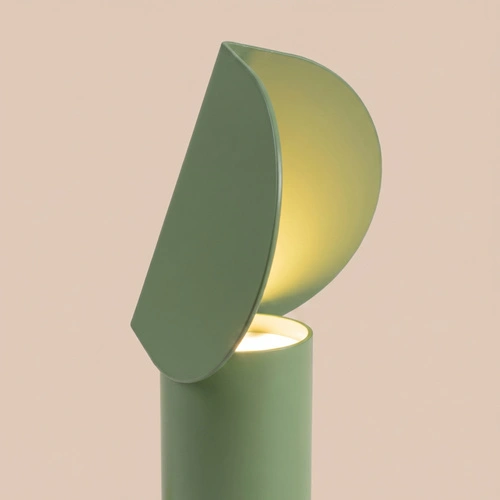 Lampa biurkowa LED BISCUIT szałwiowa nowoczesna do gabinetu