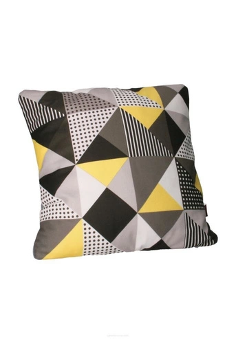 Poduszka dekoracyjna welurowa antyalergiczna MELANGE SUN do salonu 40x40 cm Intesi