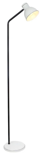 Lampa stojąca do salonu nowoczesna Zumba biało-czarna metalowa CANDELLUX LIGHTING 142 cm