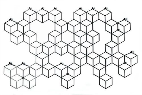 Nowoczesny wieszak ścienny metalowy Stiga XL Black do przedpokoju czarny Polyhedra 97 cm