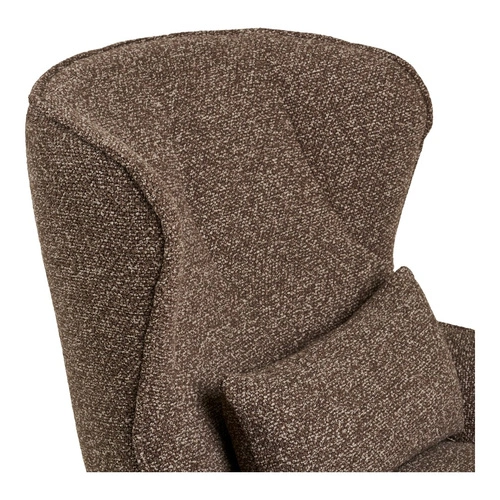 Fotel kubełkowy obrotowy Blenheim brązowy do salonu nowoczesny