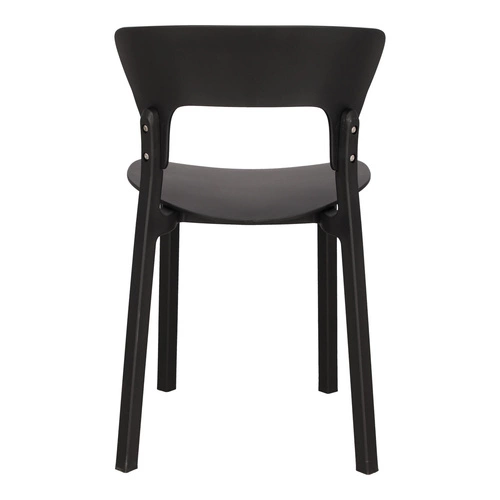 Zestaw 4 krzeseł Kabru czarne