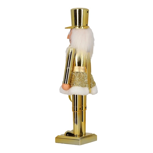 Figurka Dziadek do orzechów 38cm Gold     w kapeluszu