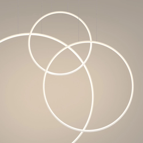 Lampa wisząca LED RIO 3 biała nowoczesna do salonu i jadalni nad stół Thoro