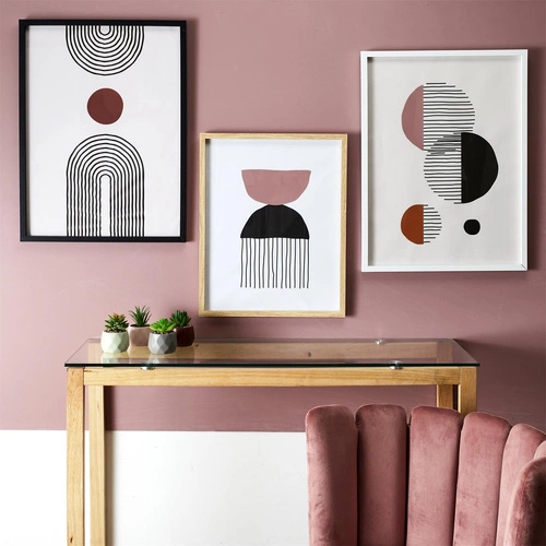 Obraz dekoracyjny Art-deco Intesi biały 60x45 cm nowoczesny do salonu lub sypialni