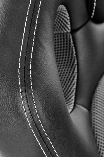 Fotel biurowy ergonomiczny Kelber nowoczesny czarno-szary obrotowy z regulacją Intesi