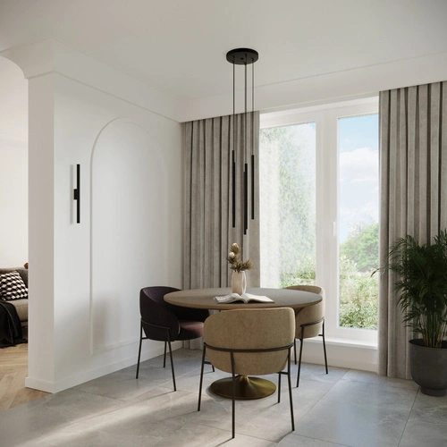 Lampa wisząca Pastelo 2 czarna nowoczesna metalowa regulowana do salonu i jadalni