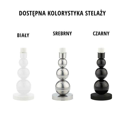 Lampka nocna HONOLULU nowoczesna z abażurem zielonym do sypialni i salonu LYSNE 41 cm