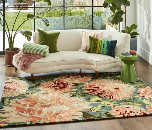 Dywan wełniany Dahlia Coral Wilderness 250x350cm nowoczesny do salonu i sypialni Harlequin
