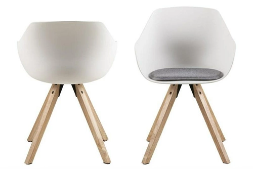 Krzesło Tina Wood białe outlet