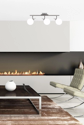 Lampa sufitowa Ghost nowoczesna szklana 3-punktowa do salonu kuchni jadalni 62 cm