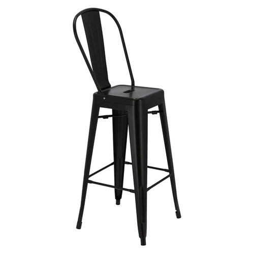 Hoker Paris Back 75 cm nowoczesny metalowy z oparciem do kuchni personalizowany D2.DESIGN