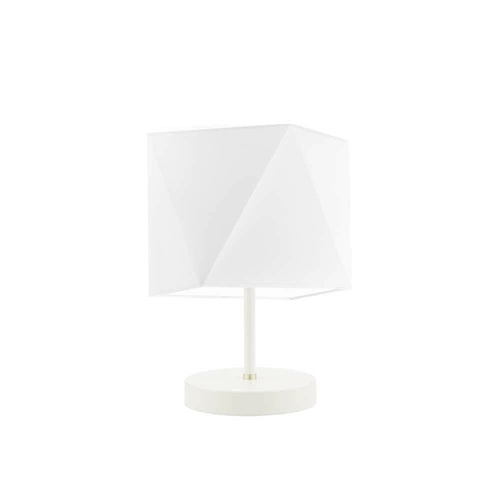 Lampka PASADENA abażur biały stelaż biały