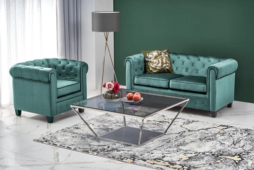 Sofa Dassion welwet zielona