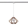 Lampa wisząca POMPELMO naturalne drewno  E27 #W