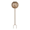 Lampion ogrodowy solar LED Carlisle House Nordic, brązowy 70 cm IP44